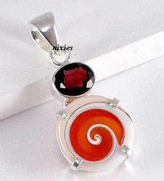 AWESOME CHARKA CHIVAS SHELL IN SOLID 925 STERLING SILVER