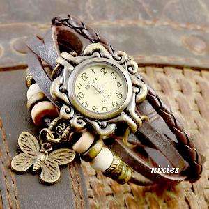 FASHIONABLE QUARTZ WRAP WATCH - GENUINE LEATHER