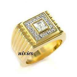 ELEGANT PAVED RING - SIZE 13