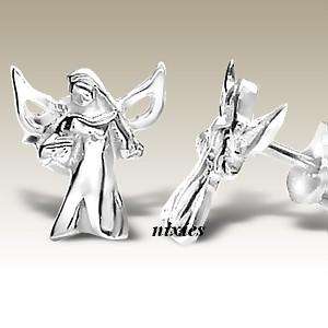 LOVELY LITTLE ANGEL EARRINGS IN SOLID SILVER