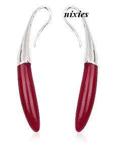 STRIKING SOLID 925 STERLING SILVER EARRINGS