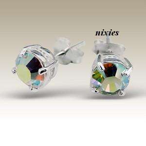 BEAUTIFUL RAINBOW CRYSTALS IN STERLING SILVER