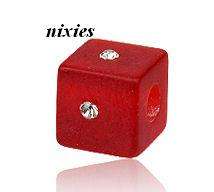 **NEW** TRENDY  EUROGLASS "DICE"  PENDANT on choker