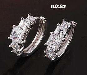 CRYSTAL CLEAR WHITE DIAMANTE HUGGIES