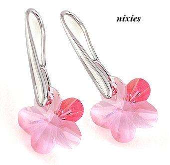CHARMING SOFT PINK AUSTRIAN CRYSTAL EARRINGS