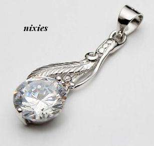 TOP 8mm DIAMOND SIMULANT IN 925 STERLING SILVER