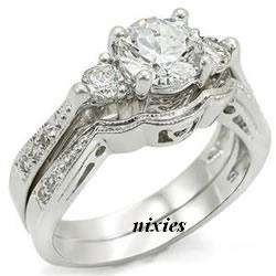 DAZZLING 2 PIECE WEDDING SET - SIZE 6(M)