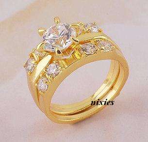 DAZZLING 2 PIECE WEDDING SET - SIZE 6(M)