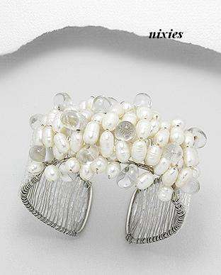 AWESOME FRESH WATER PEARL CUFF BRACELET