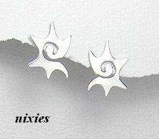 TRENDY PURE 925 STERLING SILVER *STAR* STUDS