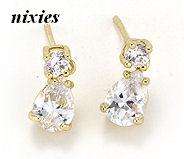 FEMININE YELLOW GOLD EP DROP EARRINGS