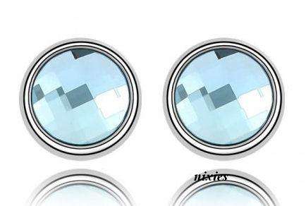 SPARKLING BLUE TOPAZ SWAROVSKI STUDS