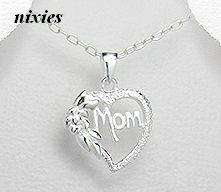 PURE 925 STERLING SILVER *MOM* PENDANT