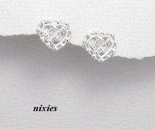 PURE 925 STERLING SILVER "MOM" STUD EARRINGS