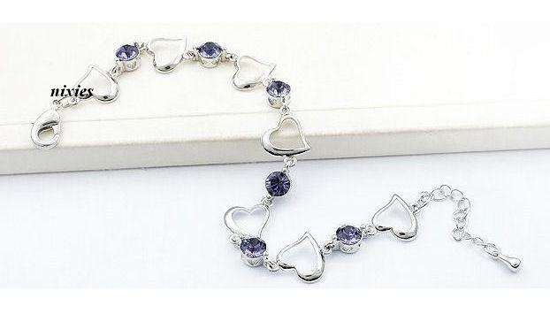GORGEOUS AMETHYST SWAROVSKI BRACELET