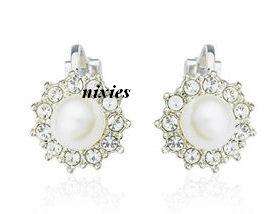 LOVELY CREAMY WHITE PEARL EARRINGS