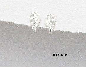 ADORABLE  PURE 925 STERLING SILVER ANGEL WINGS STUDS