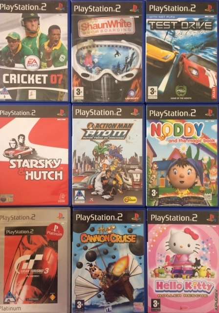 Playstation 2 console with 18 Games