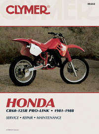 Clymer M442 Honda CR60-125 Pro-Link (81-88) Maintenance Troubleshooting Repair Manual