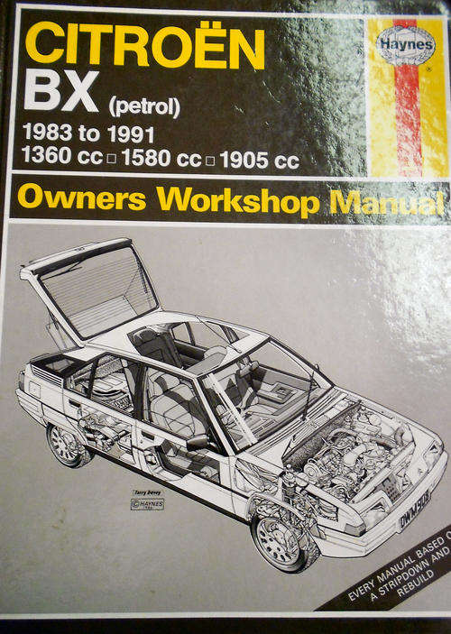 Haynes 0908 Citroen BX 1983 to 1991  Workshop Manual