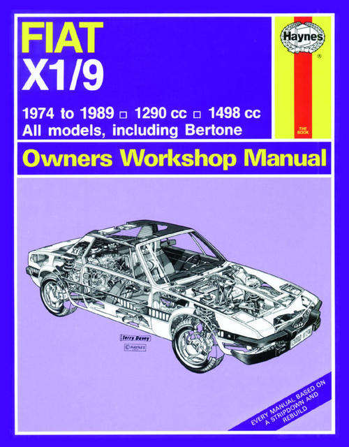 Haynes 0273 Fiat X19 1974  to 1989 Workshop Manual