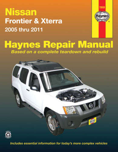Haynes 72032 Nissan Frontier & Xterra (Navara)2005 to 2008 Repair Manual