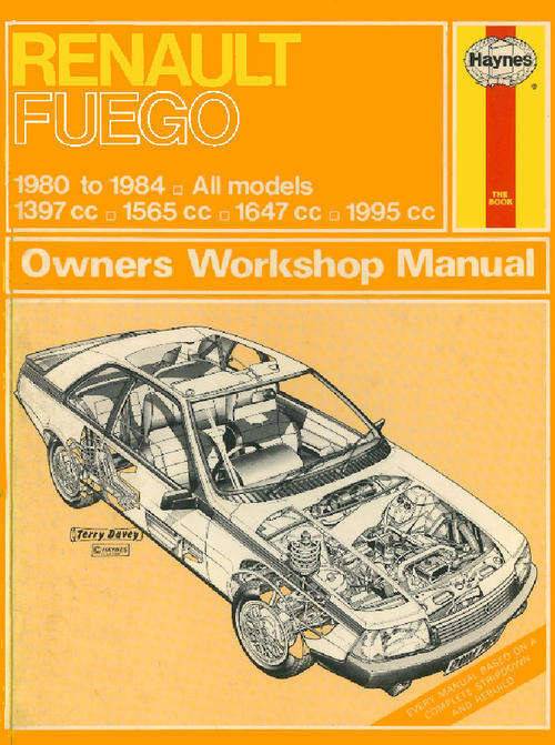 Haynes 0764 Renault Fuego 1980 to 1984 Repair Manual