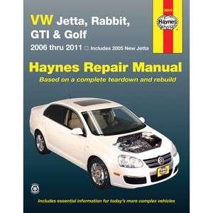 Haynes 96019 Volkswagen Jetta, Rabbit, GTI & Golf 2006 to 2011 Repair Manual