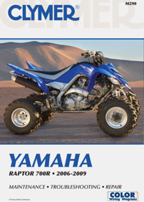 Clymer M290 Yamaha Raptor 700R  (2006 to 2009) Repair Manual