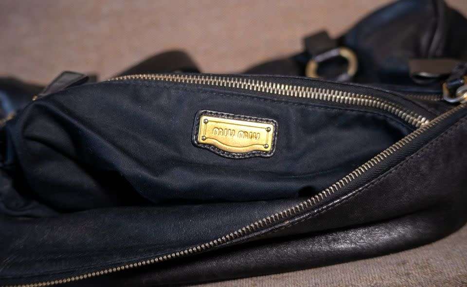 MIU MIU VITELLO LUX BOW BAG