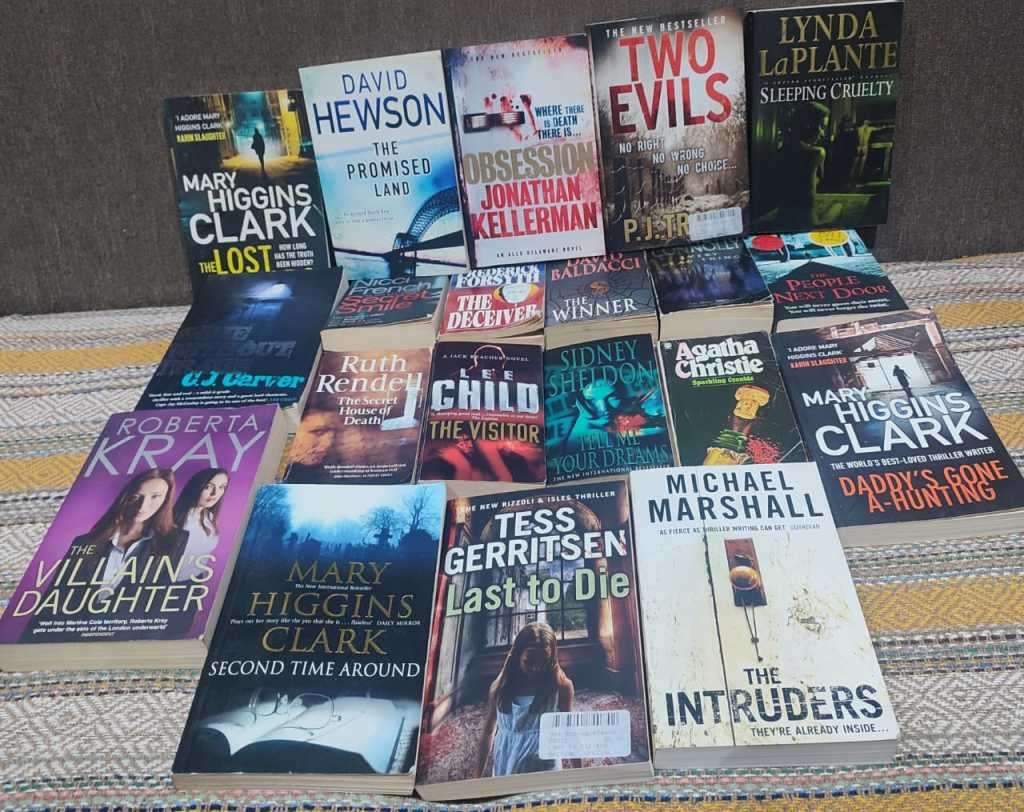 20x Mystery and crime novels collection