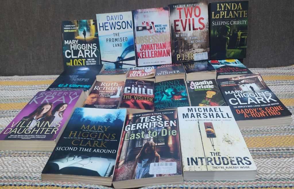 20x Mystery and crime novels collection