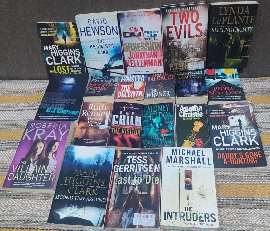 20x Mystery and crime novels collection