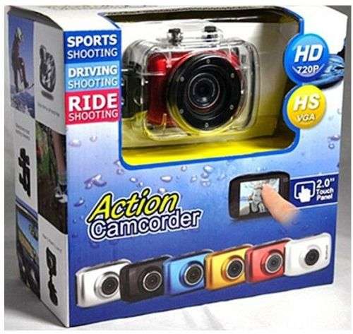 Home Impex Action Camcorder HD 720p (Brand New)