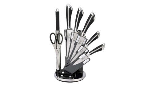 Royalty Line 8-pieces Stone-Coating Knife set with Rotating Stand