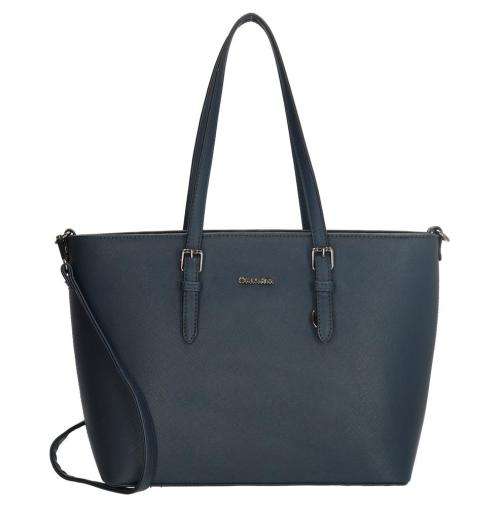 Charm London Birmingham PU Ladies Handbag - Navy