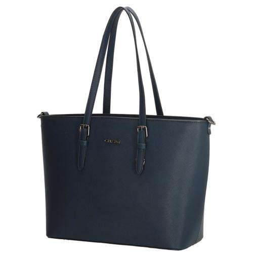 Charm London Birmingham PU Ladies Handbag - Navy