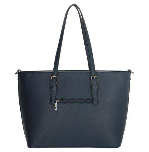 Charm London Birmingham PU Ladies Handbag - Navy