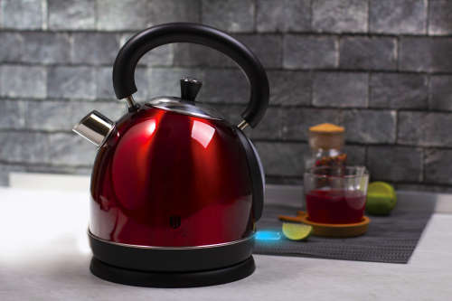 Berlinger Haus 1.7L Stainless Steel Electric Kettle - Burgundy Metallic (DISPLAY MODEL)