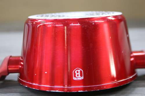 BERLINGER HAUS 20 CM MARBLE COATING CASSEROLE- METALLIC BURGUNDY(SECOND HAND)