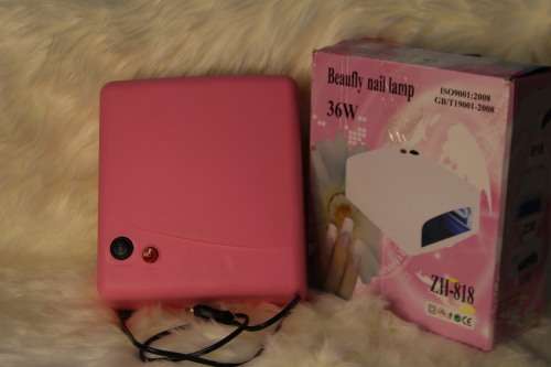 36w Gel Curing UV Nail Dryer Lamp - Pink (Display Item)