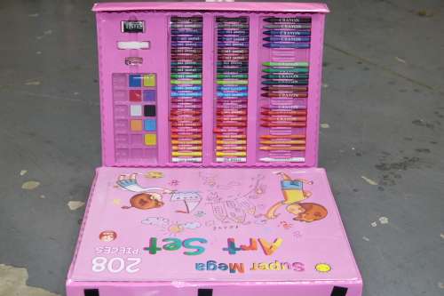 Mega 208 Pieces Art Set - PINK (DISPLAY MODEL)