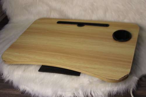 Dmart Laptop Stand For Bed And Sofa- Brown (DISPLAY ITEM)