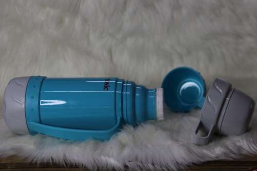 CONIC VACUUM FLASK 1.0 LITRE- BLUE(SECOND HAND)