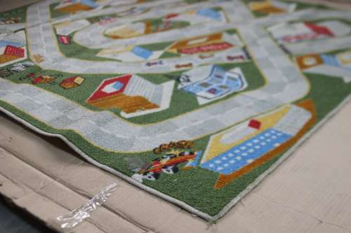Waltex Kiddies Race Track Rectangle Rug - 130 x 180cm