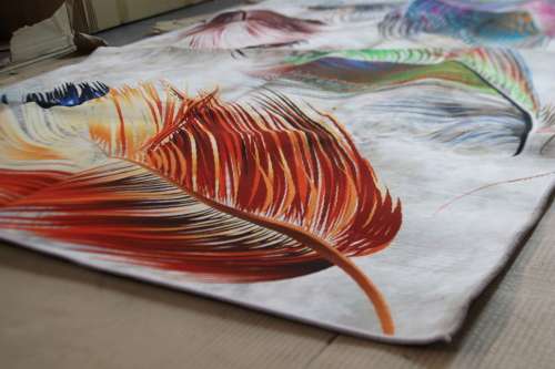 3D Carpet Design Area Rugs FEATHERS
