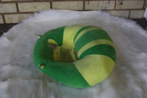 Baby Support Plush Sofa Seat,Learning to Sit Chair Seat Plush Toys - Green/Yellow