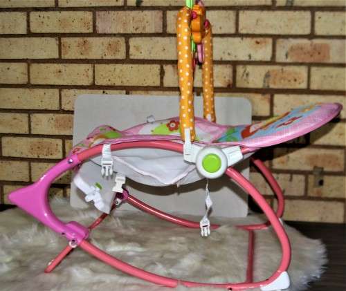 Totland Infant to Toddler Baby Musical Rocker - Pink