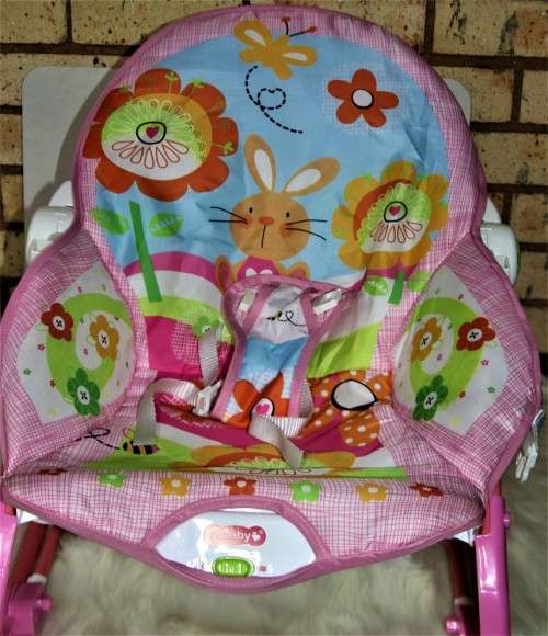 Totland Infant to Toddler Baby Musical Rocker - Pink