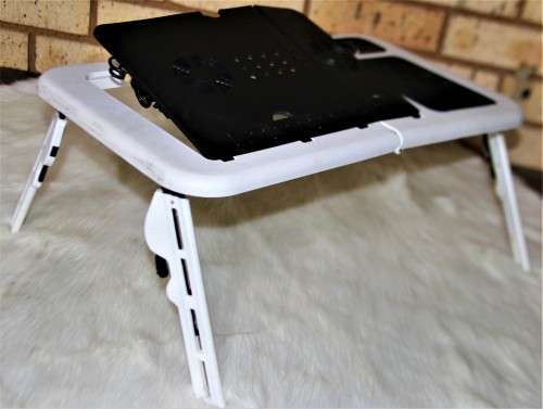 E-Table Laptop Table with USB Cooling Pad